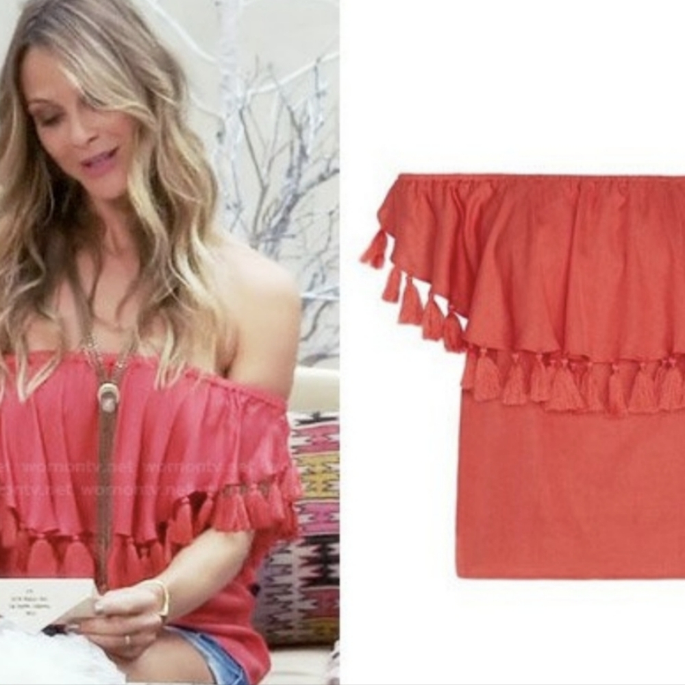 St. Roche Off The Shoulder Tassel Top XS